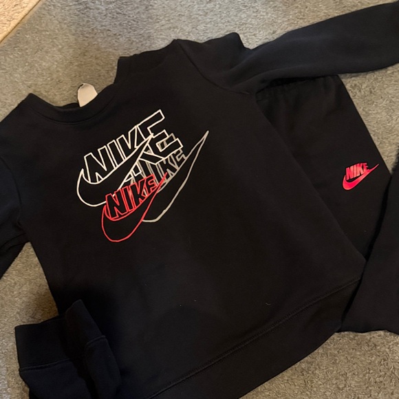 Nike Black Tracksuit with Red and White Logo - Picture 1 of 1